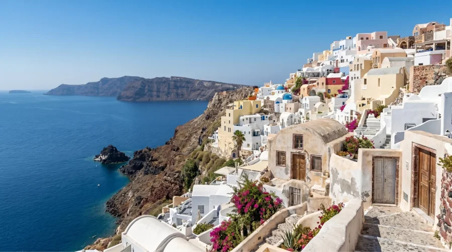 move to santorini transfers oia village caldera panorama