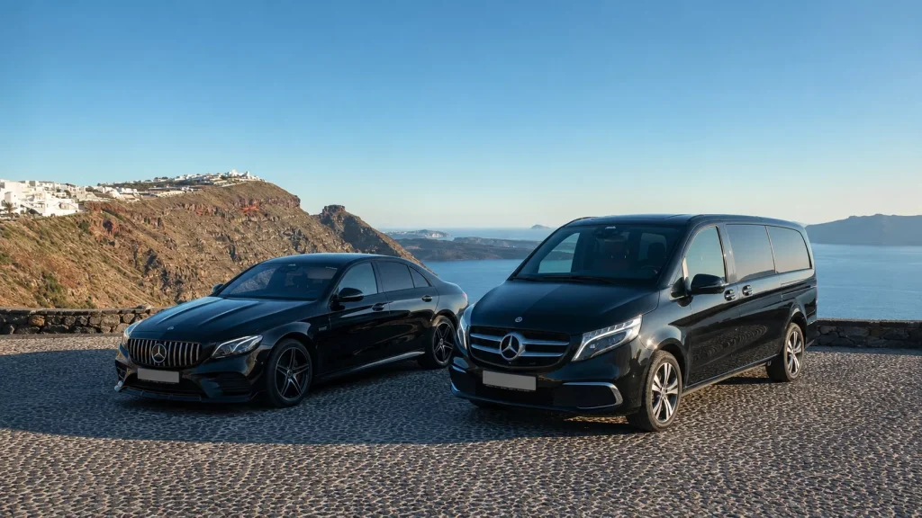move to santorini transfers sedan and van caldera
