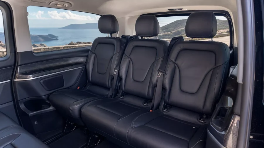 move to santorini transfers v class interior rear seats